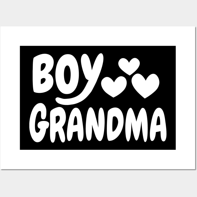 Boy Loves Grandma Wall Art by GuiltlessGoods